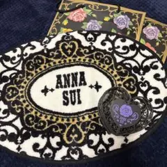 ANNA SUI ノベルティ　マット　+ ハート型小物ケース　+ 紙袋2枚付き