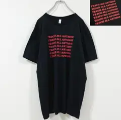 XL・US古着・ティーチオールネイションズ・福音・黒・ブラック・Tシャツ