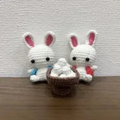 うさぎのお月見　あみぐるみセット