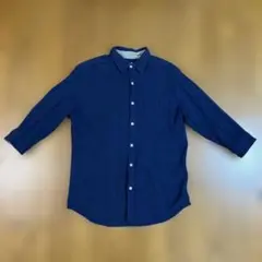 ネイビー 七分袖シャツ
