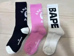 A BATHING APE アベイシングエイプソックス 3足セット