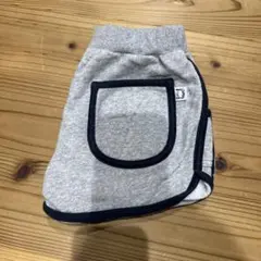 グレー ポケット付き ハーフパンツ