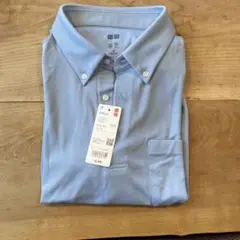 UNIQLO エアリズムポロシャツ L ライトブルー