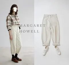 2023 20周年 マーガレットハウエル TROUSERS ホワイトデニムパンツ