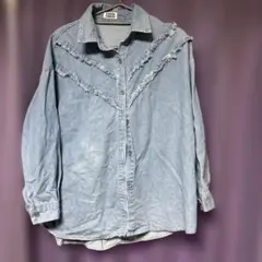 XIN XIN XIANGYIN フリンジデニムシャツ