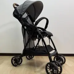 【未使用級】コンビ　アクビー　プラスAN レザー調ハンドル　ベビーカー　軽量