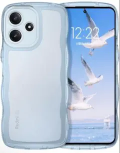 Redmi 12 5G用 クリアケース(ブルー)