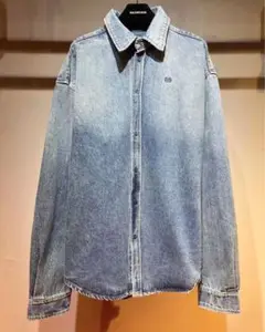 【美品】BALENCIAGA バレンシアガ オーバーサイズ デニムシャツ
