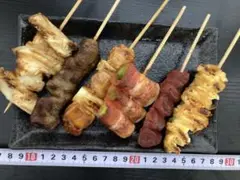 実寸大！焼き鳥セット６本　食品サンプル