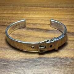 HERMÈS ブックルセリエ シルバーカフブレスレット SH