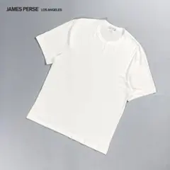 美品 ジェームスパース クルーネックTシャツ 半袖 白 サイズ0*ED763