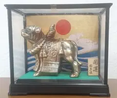 常滑焼 片岡静観造 達磨像 人物像 仏像 置物 時代箱付 C 6422A