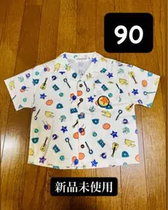 未使用 ディズニー トイストーリー 白 半袖シャツ 90サイズ タグ付き