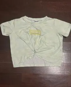 ANAPGIRL 薄緑色 クロップドTシャツ