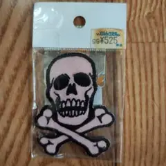 スカルデザイン刺繍パッチ