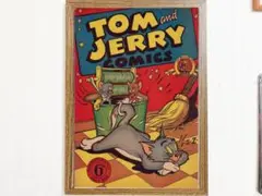 トムとジェリー コミック フレームフォトインテリアポスター壁掛けA4サイズ
