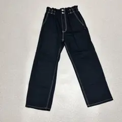 K1002　綿100％　アズノゥアズ　ワイドパンツ　レディース　ハイウエスト