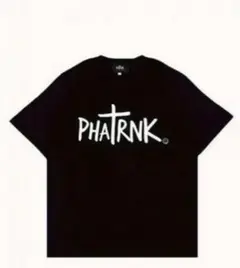 PHATRNK ロゴ入り黒Tシャツ ファットランク