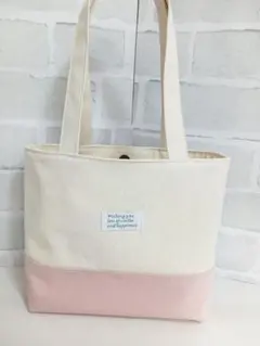 帆布ショルダート－トバックピンクHandmade【No.58】