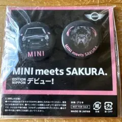 MINI meets SAKURA 激レアな缶バッジ 是非、ミニのオーナーさんに