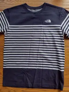THE NORTH FACE ネイビー ストライプ Tシャツ M