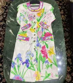 レオナール ワンピース 花柄