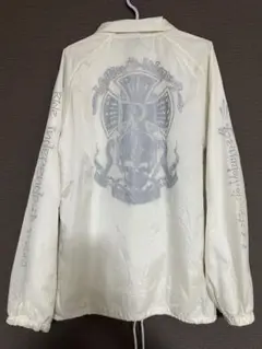 INDEPENDENT バックプリント　ドクロ　ナイロン　コーチジャケット　L