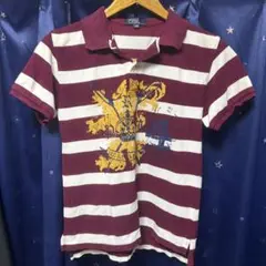 Polo by Ralph Lauren ボルドー/ホワイト ポロシャツ 140