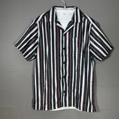 『Quash』クアッシュ（Ｍ） Tシャツ付ストライプシャツ 裾スリット セット