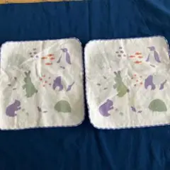 Hotman 動物柄 ハンカチ 2枚セット