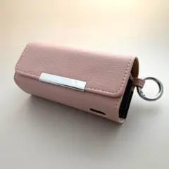 039 iqos イルマ アイコス 用 ケース カバー レザー ピンク 桃 シボ