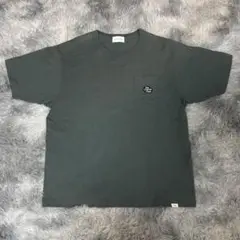 FREAK'S STORE ポケット付きグリーンTシャツ