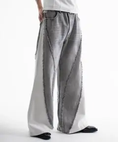 jentlouis Bicolor Semi-Flare Denim