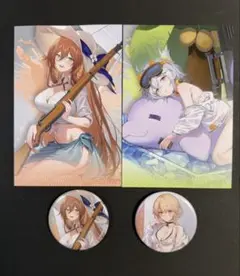 ドルフロ2 スプリングフィールド ミシュティ グローザ ポストカード 缶バッジ