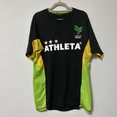 ATHLETA 半袖シャツ L 黒/黄/緑
