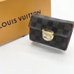 LOUIS VUITTONヴィトン ダミエ ポルトフォイユコアラ 三つ折り 財布