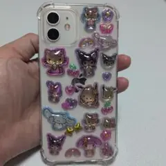 キティちゃんデコレーションiPhone 12ケース