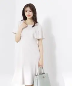 【美品】プロポーションボディドレッシング＊スリットスリーブワンピース
