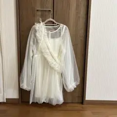 ヘザー　サッシュ付きチュニック