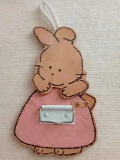うさぎ　昭和　レトロ　お土産　壁掛け　木工細工　木