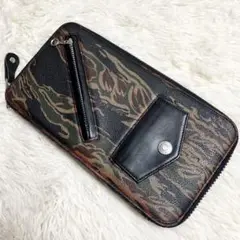 【美品】SCHOTT セカンドバッグ カモフラ 迷彩 ライダースモチーフ