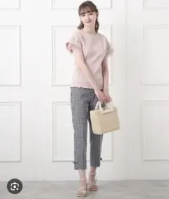 クチュールブローチ♡ギンガムチェックパンツ♡