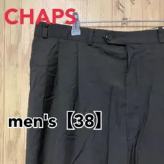 TG57【US輸入】CHAPS　パンツ【メンズ38】ブラック