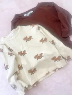 mingokidsロンTu0026tinycottonsキツネロンT