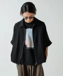 Lui's ジップアップブルゾン SMALL ブラック