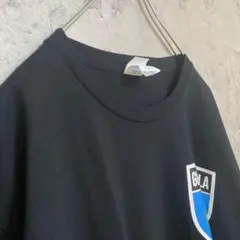 古着 アメリカ輸入 ワンポイント プリント Tシャツ 半袖 黒色 XLサイズ