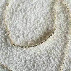 ダイヤモンド♡【ジュエルクローゼット】K10 バー ネックレス☆アガット 好きも
