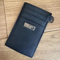 【ストラップなし】kate spade カードケース ブラック