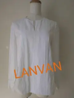 ランバンコレクション 白カットソー