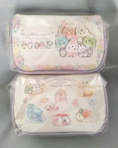 すみっコぐらし プライズ ふしぎなうさぎのおにわ　ポーチ 2個セット